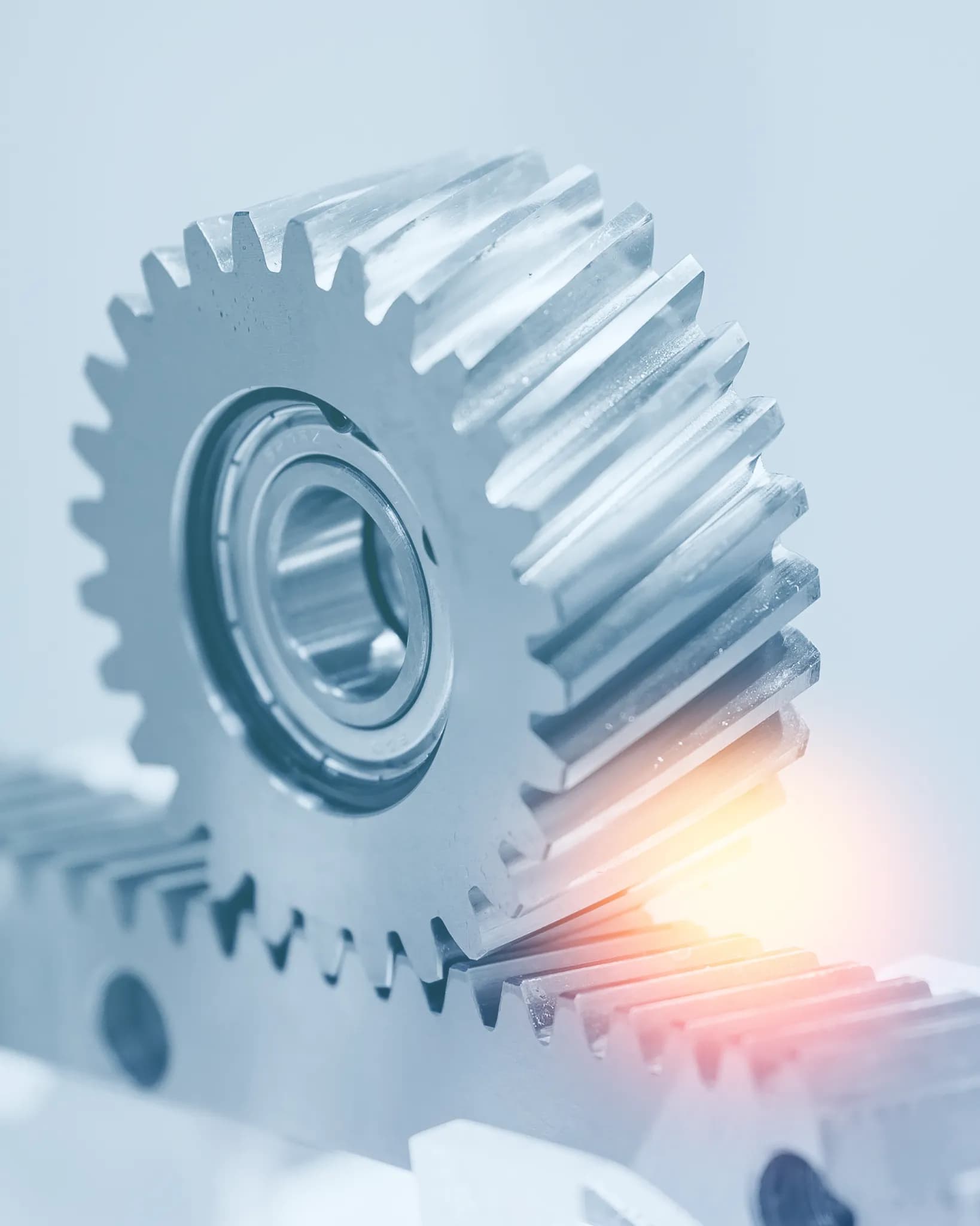 Precision gear mechanism representing configurable systems